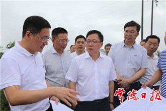 陈文浩来常德督导防汛抗灾工作