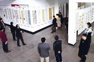 鼎城区：书法作品巡展开始