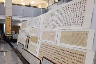 【文化】50幅名家《桃花源记》书法作品在湖南文理学院展出