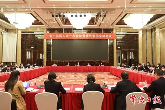秦国文在参加常德代表团审议时指出 坚持全面依法治省 发展全过程人民民主