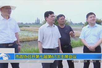 市政协召开第七届第67次主席会议