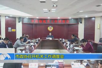 市政协召开机关工作调度会