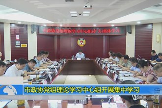 市政协党组理论学习中心组开展集中学习