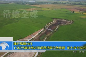 建行常德分行：1.5亿元高标准农田项目贷款投放桃源 助力乡村振兴