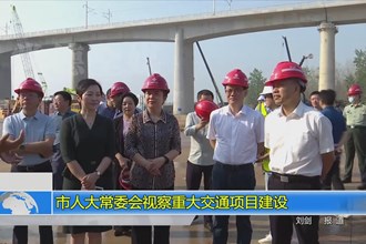 市人大常委会视察重大交通项目建设