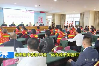 澳门金沙博彩娱乐平台集中表彰50名“优秀城市美容师”