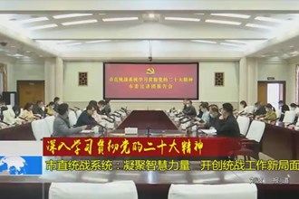 澳门金沙博彩娱乐平台直统战系统：凝聚智慧力量 开创统战工作新局面
