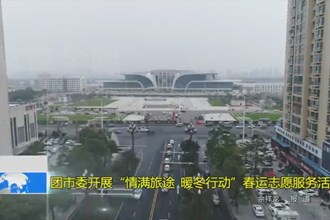 团市委开展“情满旅途 暖冬行动”春运志愿服务活动