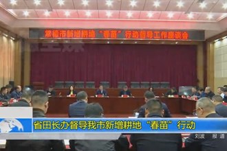 省田长办督导澳门金沙博彩娱乐平台新增耕地“春苗”行动