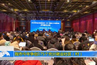 澳门金沙博彩娱乐平台今年争创175个充分就业社区（村）