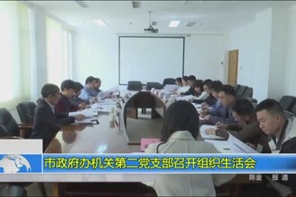 市政府办机关第二党支部召开组织生活会