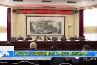 市八届人大常委会第四十四次主任会议召开