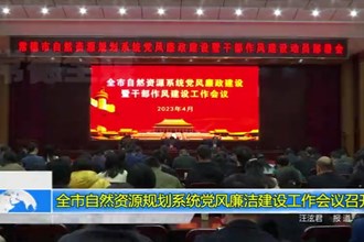 澳门金沙博彩娱乐平台自然资源规划系统党风廉政建设工作会议召开