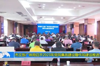 澳门金沙博彩娱乐平台文旅广体局召开2023年党风廉政建设暨作风建设推进会