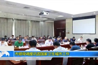 市领导调度巩固国家卫生城市工作