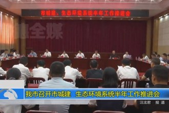 澳门金沙博彩娱乐平台召开市城建、生态环境系统半年工作推进会