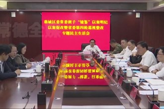 周振宇指导鼎城区委常委班子“镜鉴”以案明纪 以案促改暨省委第四轮巡视整改专题民主生活会
