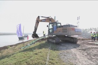 重点垸堤防加固工程全面进入建设高峰期