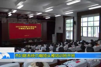 澳门金沙博彩娱乐平台妇联系统巾帼领头雁培训班开班
