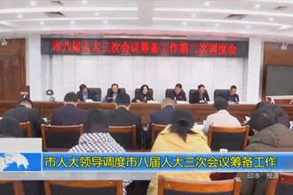 市人大常委会领导调度市八届人大三次会议筹备工作