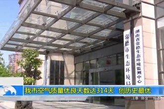 澳门金沙博彩娱乐平台空气质量优良天数达314天 创历史最优