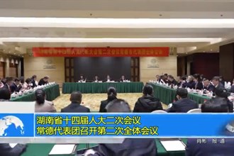 湖南省十四届人大二次会议常德代表团召开第二次全体会议