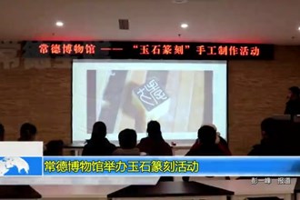 常德博物馆举办玉石篆刻活动