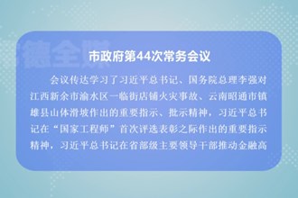 周振宇主持召开市政府第44次常务会议