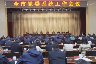 曹志强在全市党委系统工作会议上强调： 全面落实“七个下大力”工作要求 以优异成绩迎接新中国成立75周年