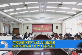 澳门金沙博彩娱乐平台推进新时代产业工人队伍建设改革协调小组（扩大）会议召开