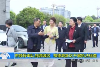 市领导率队到鼎城区、常德高新区开展执法检查