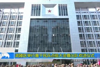 武陵区举行基干民兵点验大会暨出队欢送仪式