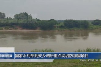 水利部到安乡调研重点垸堤防加固项目