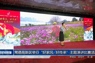 常德高新区举行“好家风•好传承”主题演讲比赛活动