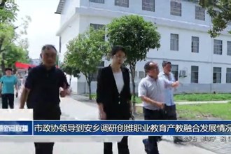 市政协领导到安乡调研创维职业教育产教融合发展情况