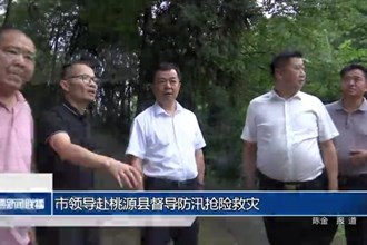 市领导赴桃源县督导防汛抢险救灾