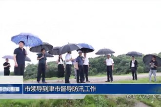 市领导到津市督导防汛工作
