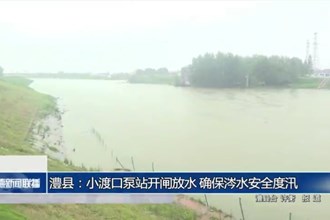 澧县：小渡口泵站开闸放水 确保涔水安全度汛