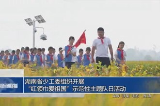 湖南省少工委组织开展“红领巾爱祖国”示范性主题队日活动