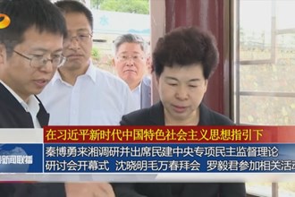 秦博勇来湘调研并出席民建中央专项民主监督理论研讨会开幕式 沈晓明毛万春拜会 罗毅君参加相关活动