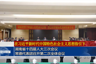 湖南省十四届人大三次会议常德代表团召开第二次全体会议