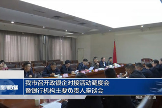 澳门金沙博彩娱乐平台召开政银企对接活动调度会暨银行机构主要负责人座谈会